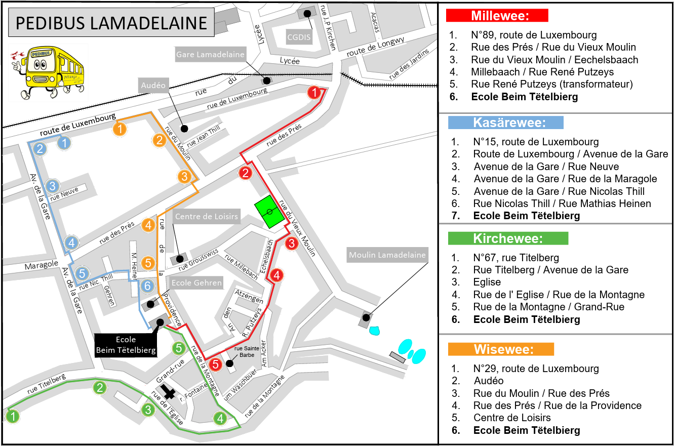 pedibus lamadelaine