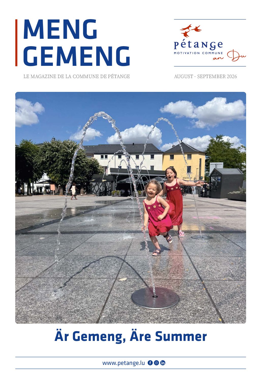 Bulletin communal ‘Meng Gemeng’ – Edition août / septembre 2026