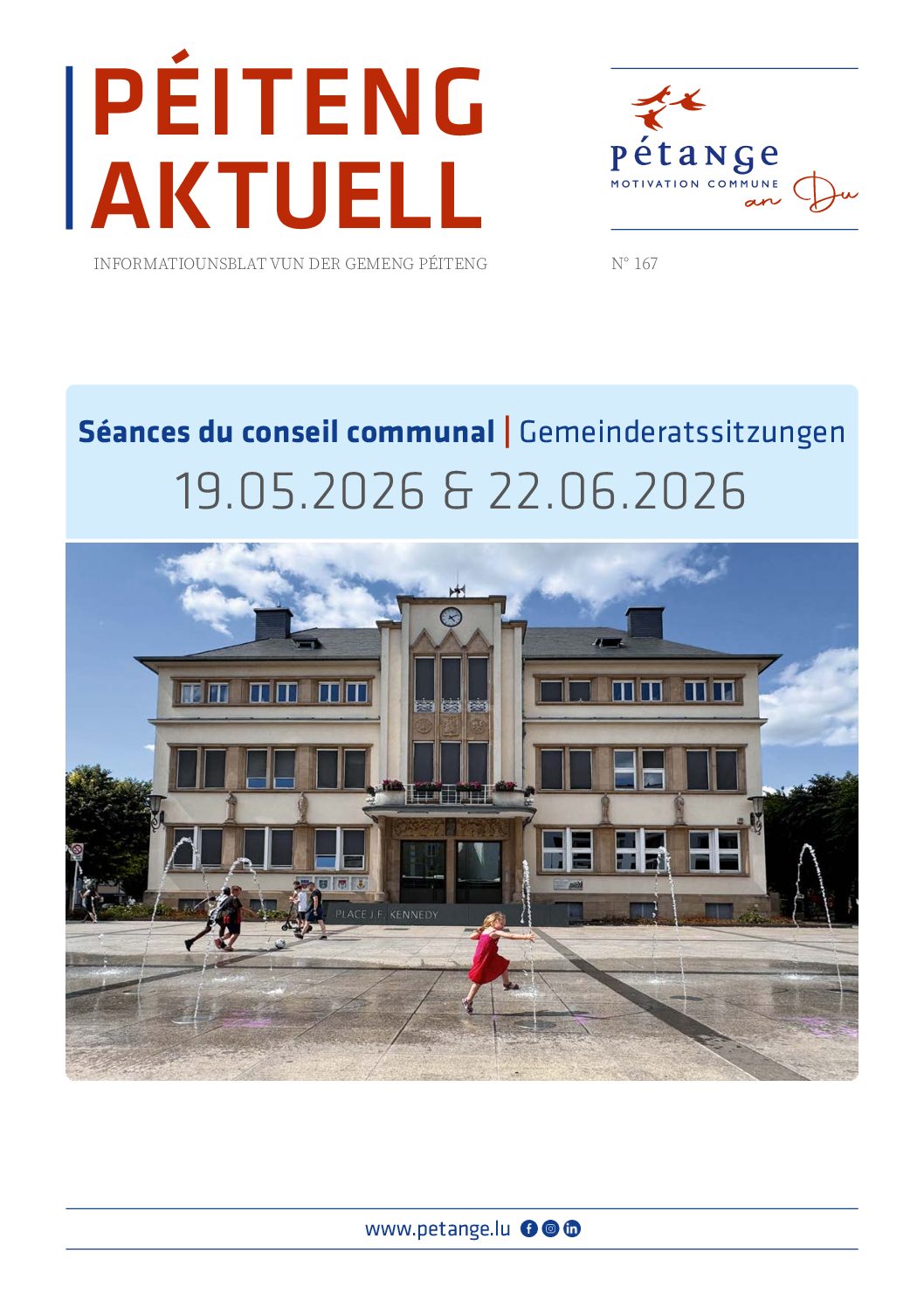 Rapports des séances du conseil communal du 19.05.2026 et du 22.06.2026