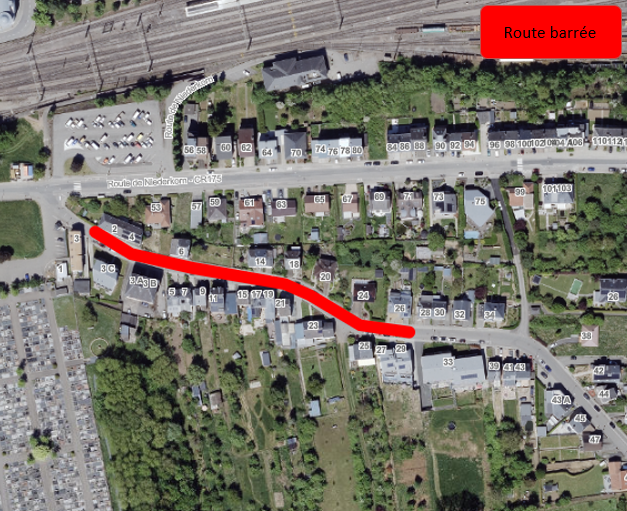 Pétange, rue Prinzenberg Cliquez pour agrandir l'image