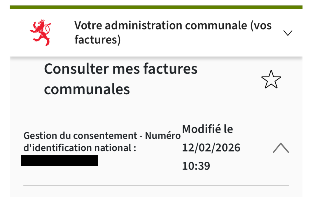 Factures communales sur MyGuichet