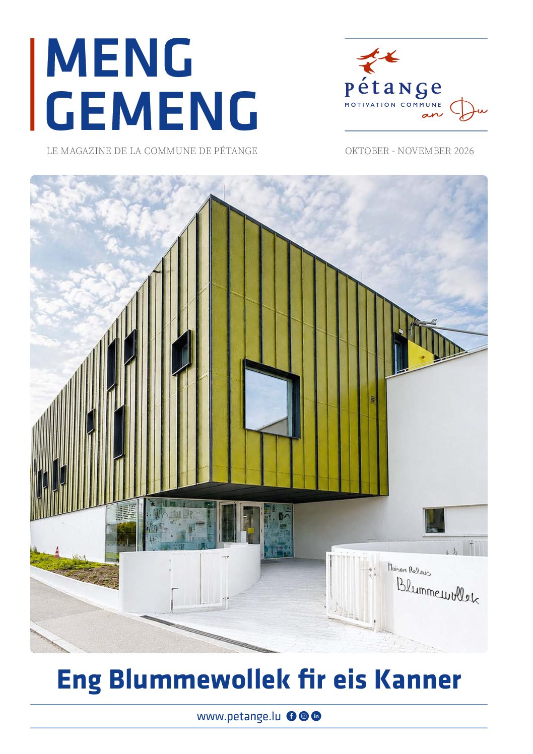 Bulletin communal ‘Meng Gemeng’ – Edition octobre / novembre 2026