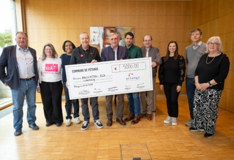 Remise de chèque à l'association ELA Luxembourg